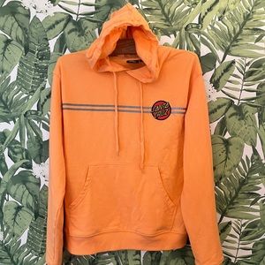 Santa Cruz skater hoodie women’s L, bright casual sweatshirt